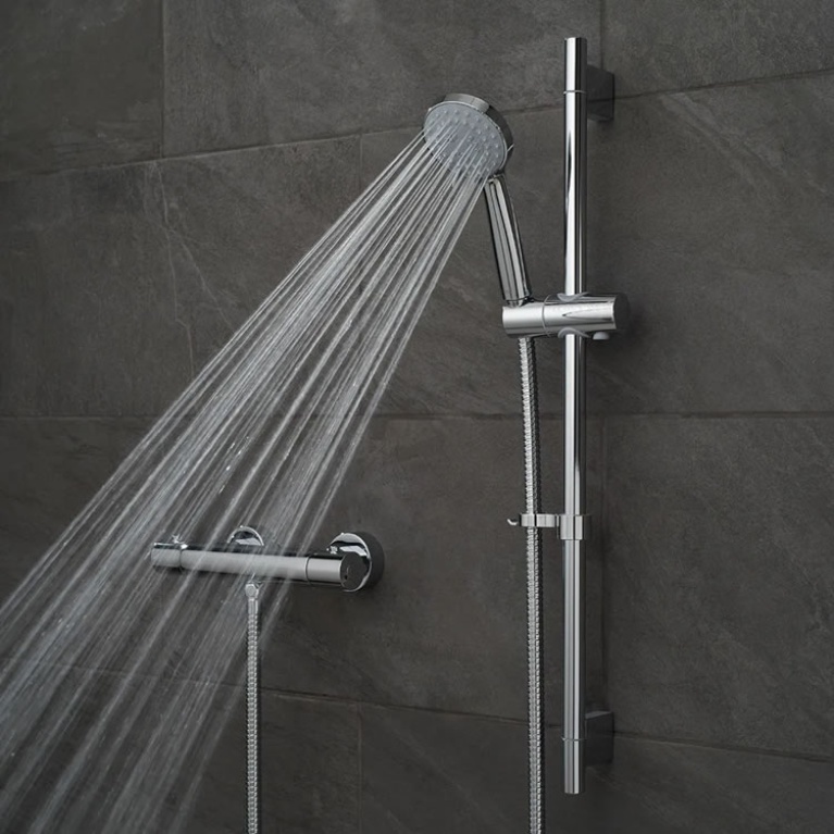 Vado Prima Exposed Thermostatic Shower Valve & 3 Function Shower Kit