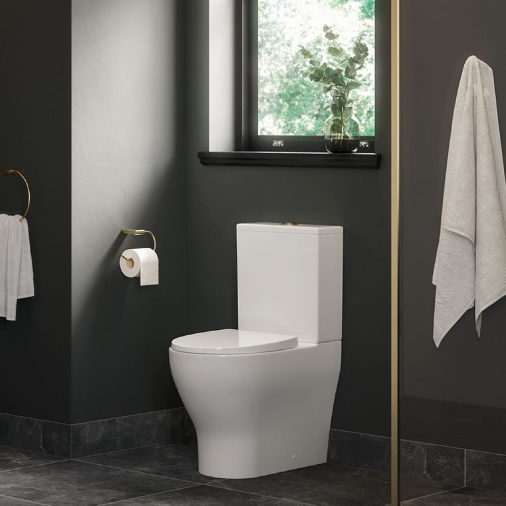 Apex Rimless Closed Back Toilet, Cistern & Soft Close Seat - Image 1