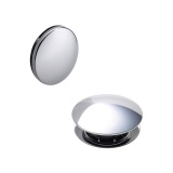 Heritage Push Button Chrome Bath Waste Image 1