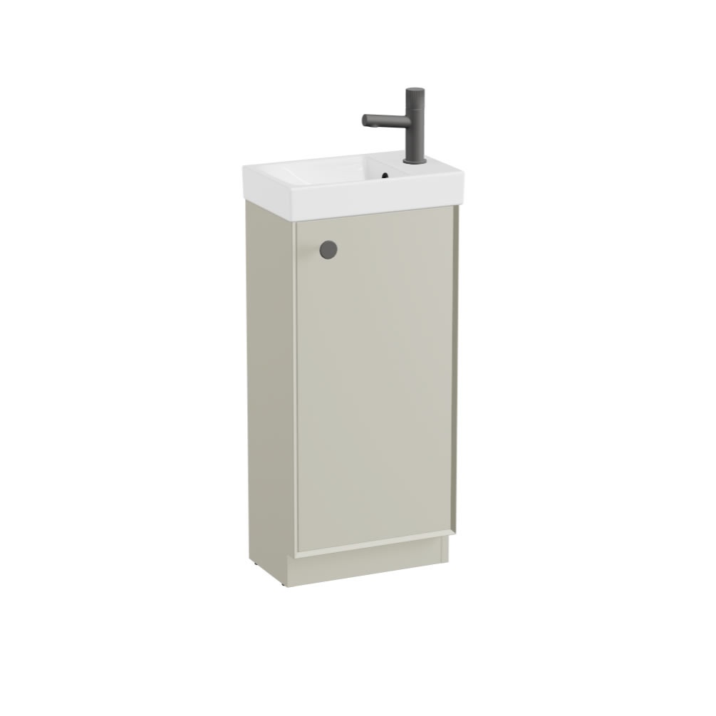 Vado Safari Smooth 400mm Cashmere Vanity Unit & Ceramic Basin
