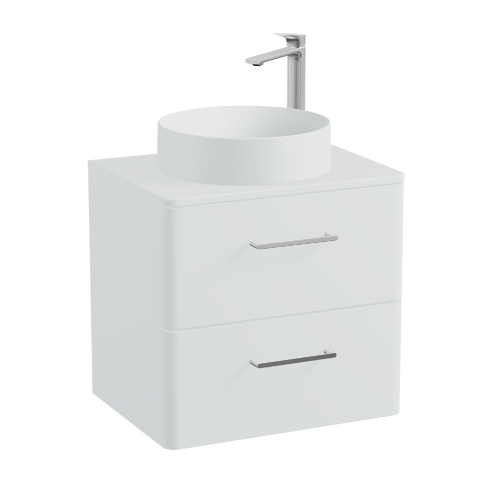 Vado Cameo 600mm Arctic White Vanity Unit, Worktop & Basin
