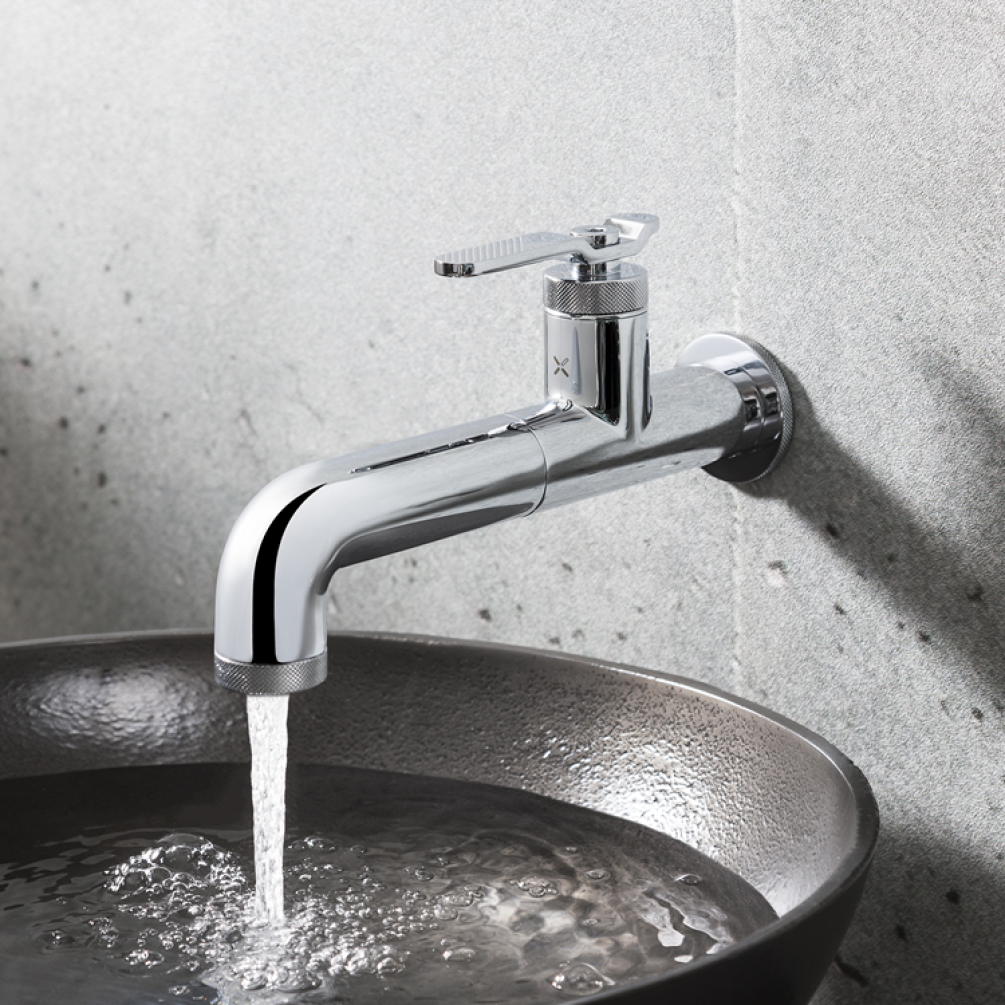 Photo of Crosswater Union Chrome Wall Mounted Basin Tap