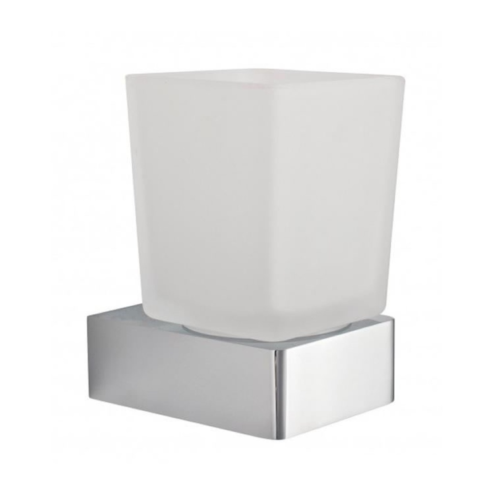 Vado Shama Frosted Glass Tumbler & Holder Image 1