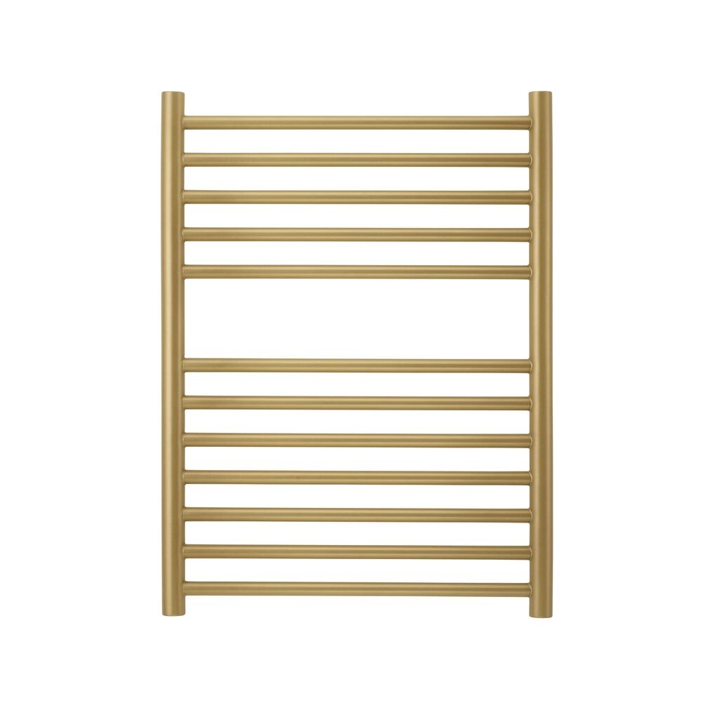 Cut out image of the The Sussex Range by JIS Ouse Light Brushed Brass Electric Towel Rail