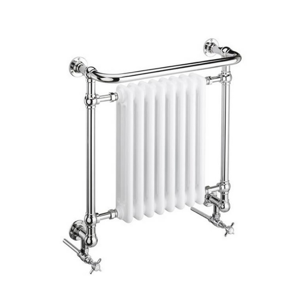 Photo of Heritage Clifton Wall Hung Heated Towel Rail Chrome Finish