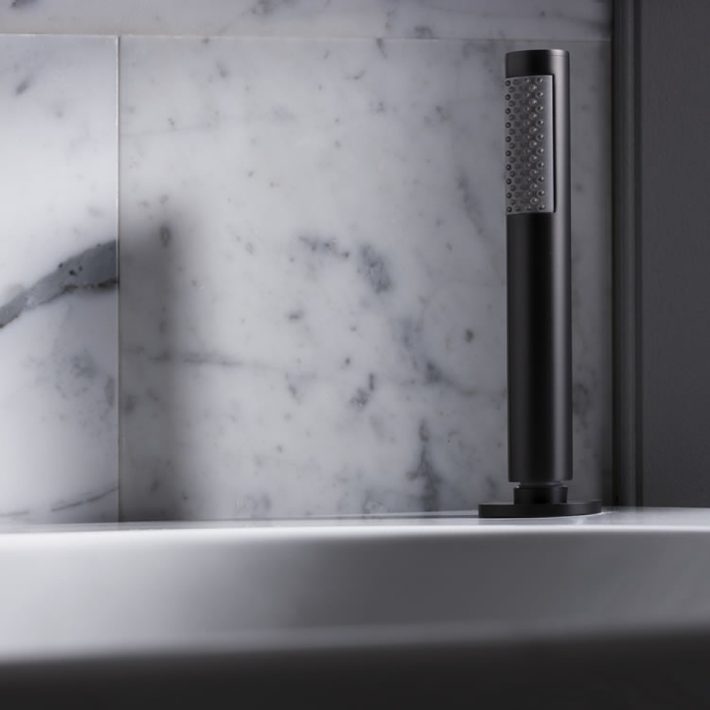 Photo of Crosswater Follow Me Matt Black Shower Handset & Hose