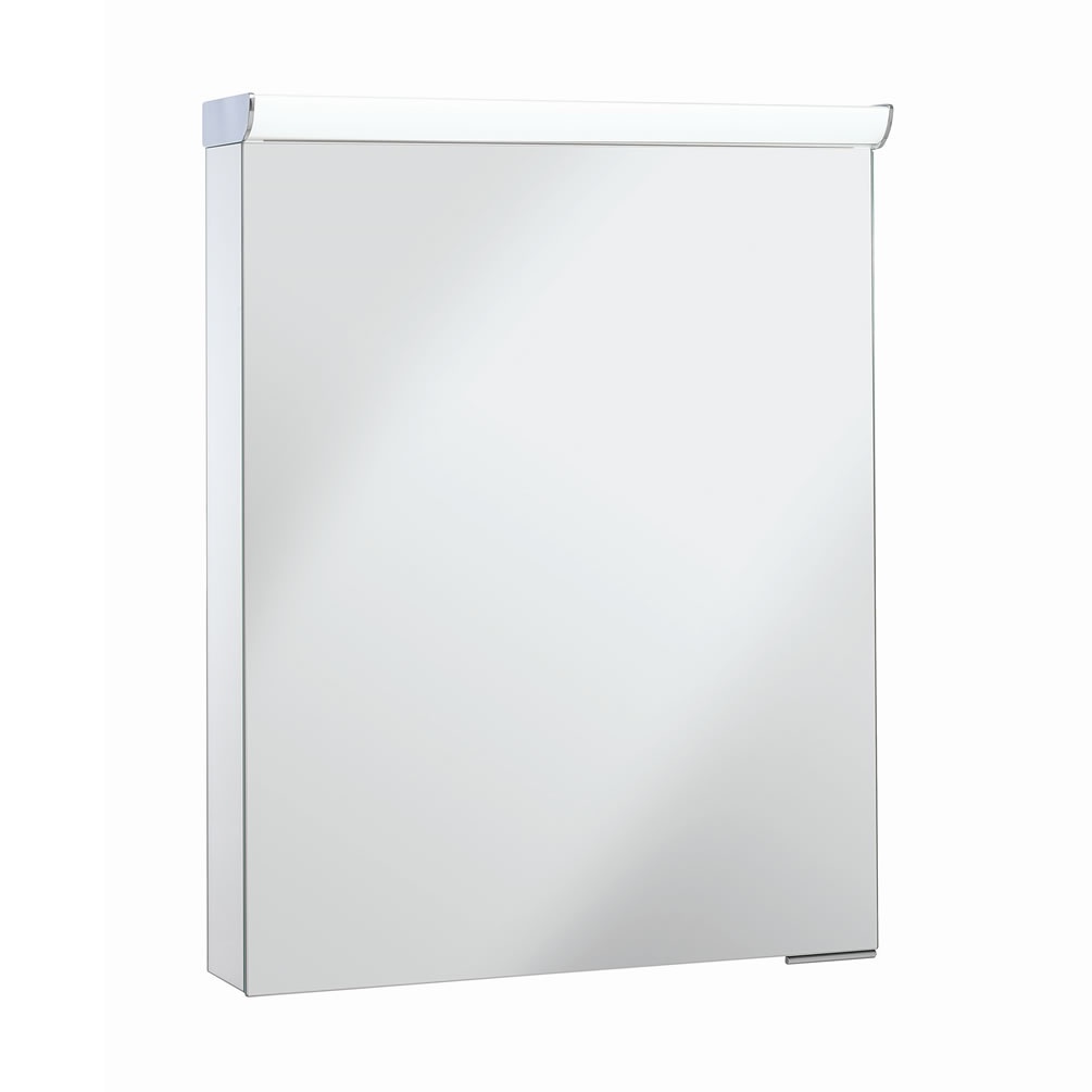 Cutout image of Crosswater Lustro 550mm LED Mirror Cabinet