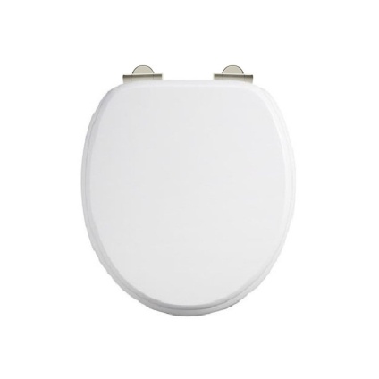 Product Cut out image of the Burlington White Carbamide Toilet Seat