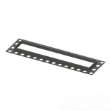 Product cut out image of the Abacus Elements Linear 300mm Matt Black Waste Finishing Trim Spec