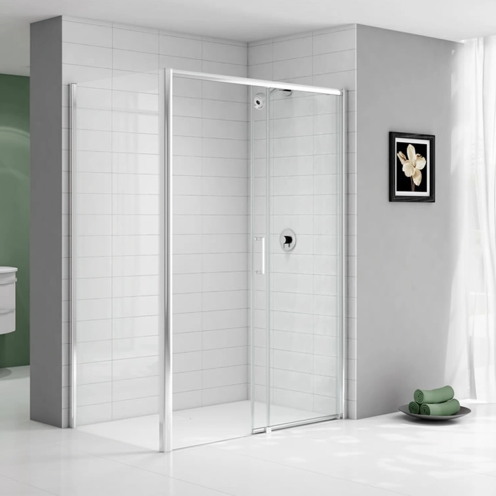 merlyn ionic express 1000mm right hand Sliding shower door with side panel