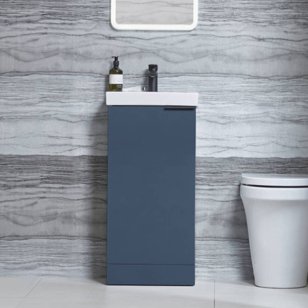 Tavistock Cadence Oxford Blue 400mm Cloakroom Vanity Unit - Image 1