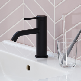 Britton Bathrooms Hoxton Matt Black Taps