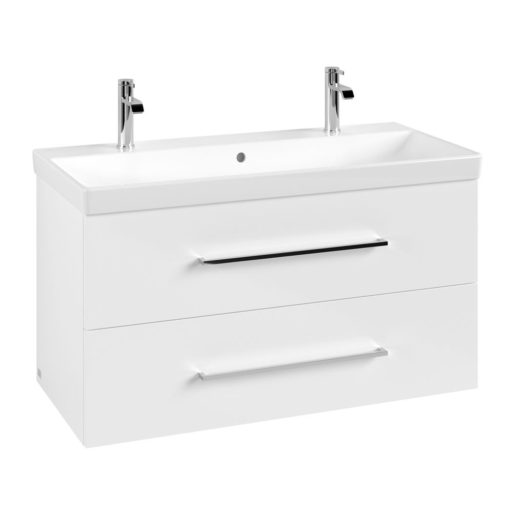 Cutout image of Villeroy & Boch Avento White 1000mm Wall-Hung Basin Vanity Unit