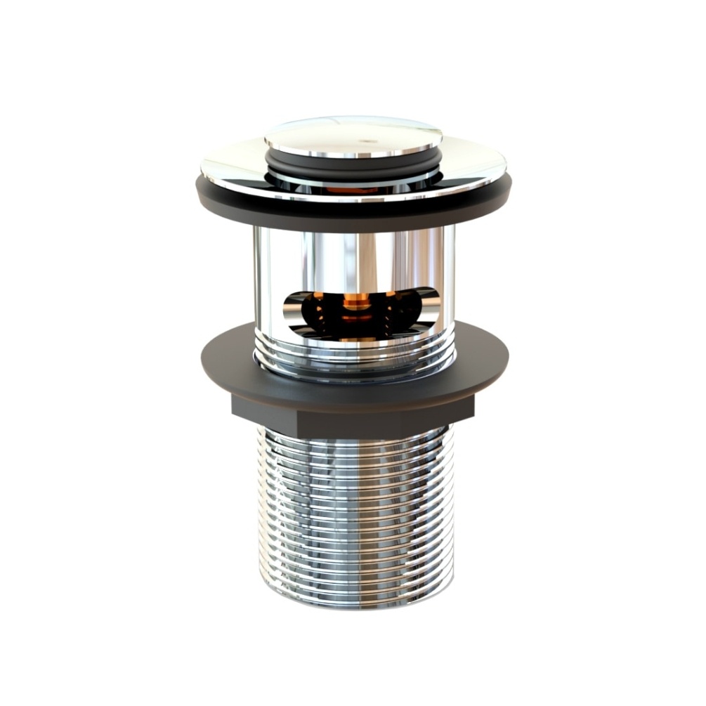 Cut out image of the Roca Chrome Universal Slotted Click Clack Basin Waste