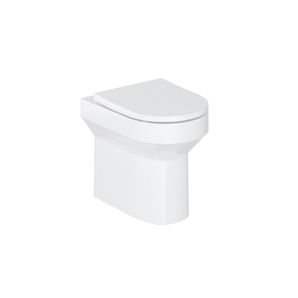 Photo of Britton Bathrooms Shoreditch Round Back to Wall WC & Seat