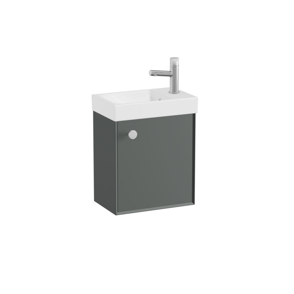 Vado Safari Smooth 400mm Charcoal Grey  Vanity Unit & Ceramic Basin