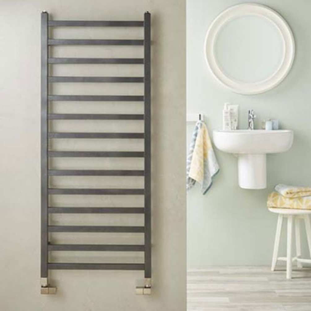 Velaro Baxx 1200mm x 500mm Anthracite Designer Towel Radiator Lifestyle