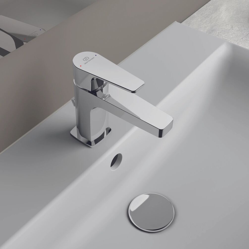 Lifestyle image of Ideal Standard Cerafine D Chrome Cloakroom Basin Tap & Pop-Up Waste