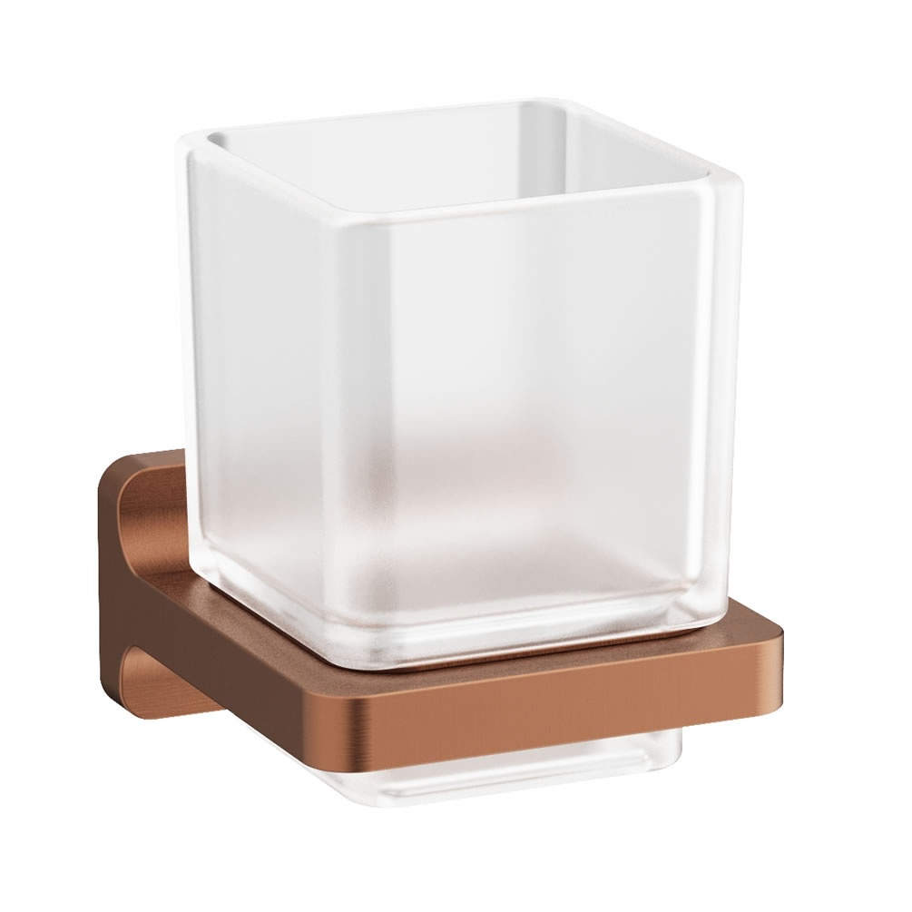 Cutout image of Crosswater Rotar Brushed Bronze Tumbler Holder