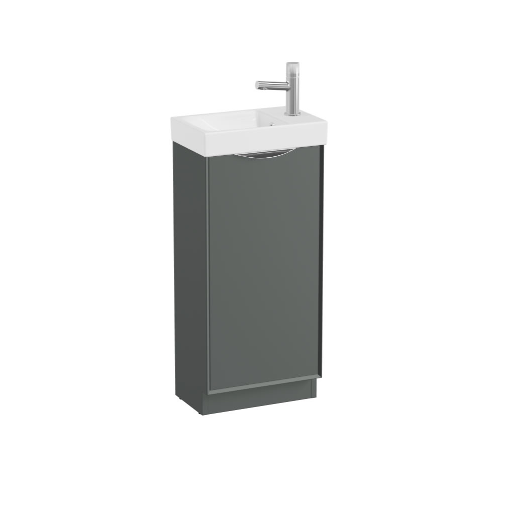 Vado Safari Smooth 400mm Charcoal Grey Vanity Unit & Ceramic Basin