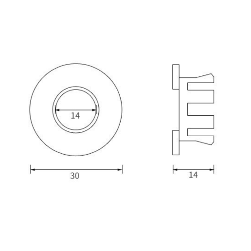 Crosswater MPRO Brushed Brass Overflow Cover Sanctuary Bathrooms