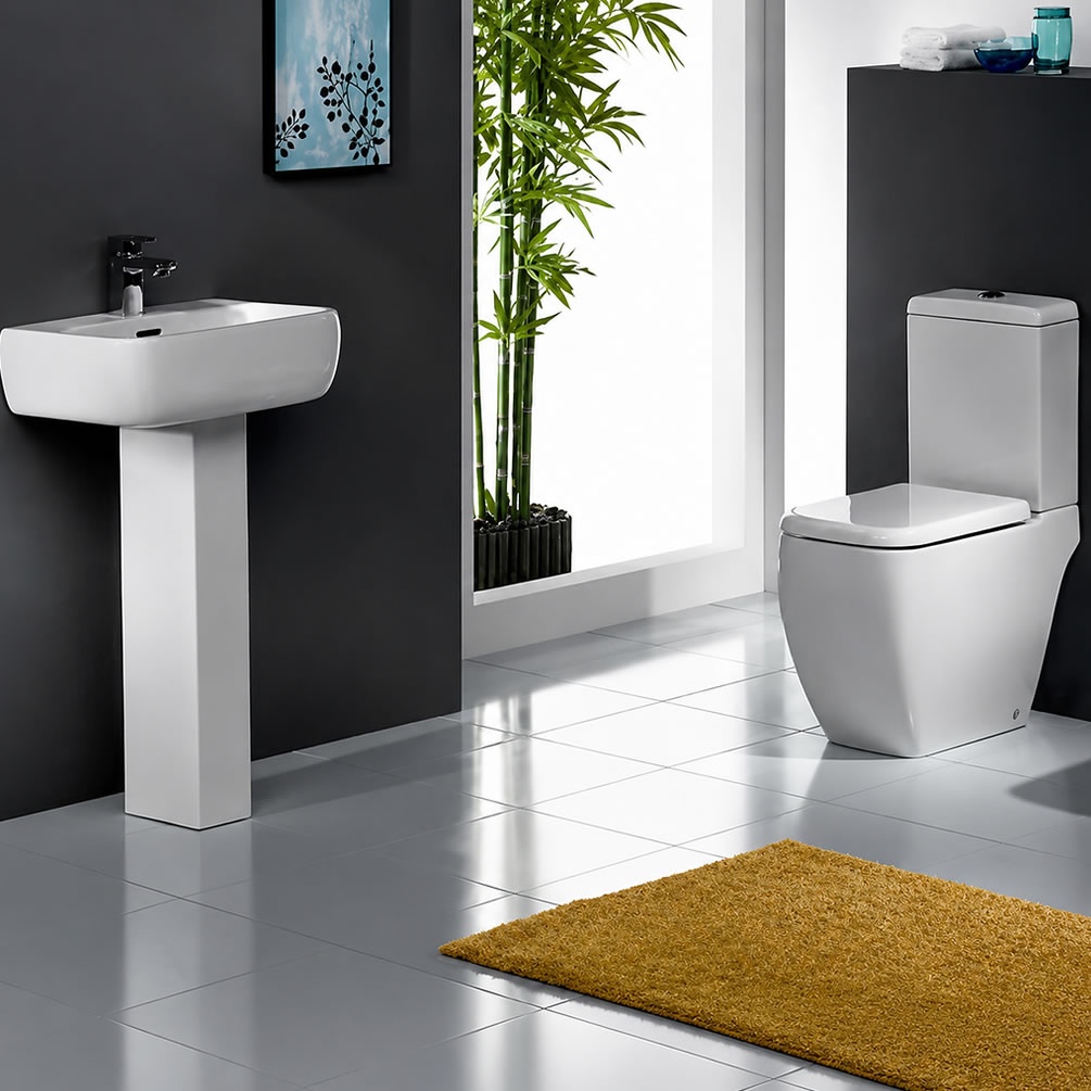 Lifestyle image of RAK Metropolitan Deluxe Toilet & Basin Set