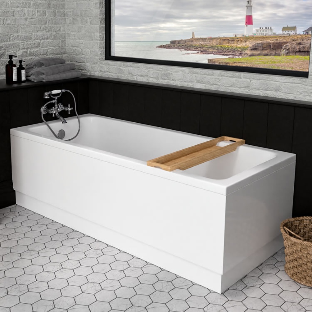Eastbrook Beaufort Portland 1600mm Single Ended Bath - Image 1