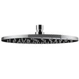 Product Cut out image of the Crosswater Union Brushed Black Chrome 250mm Round Shower Head