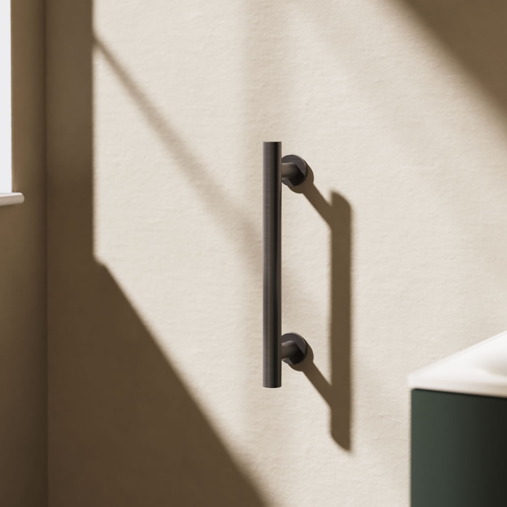 Lifestyle image of Crosswater Slate 400mm Grab Bar