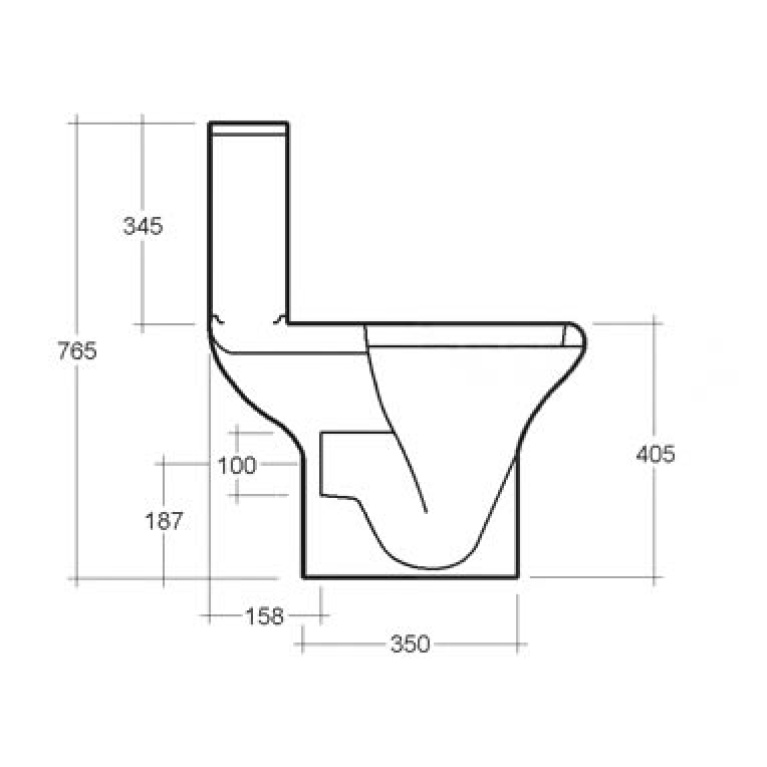 RAK Ceramics Compact Close Coupled Toilet and Soft Close Seat