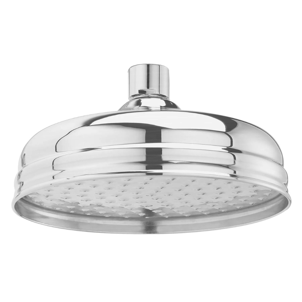 BC Designs Victrion Brushed Chrome 8" Round Shower Head Cut Out