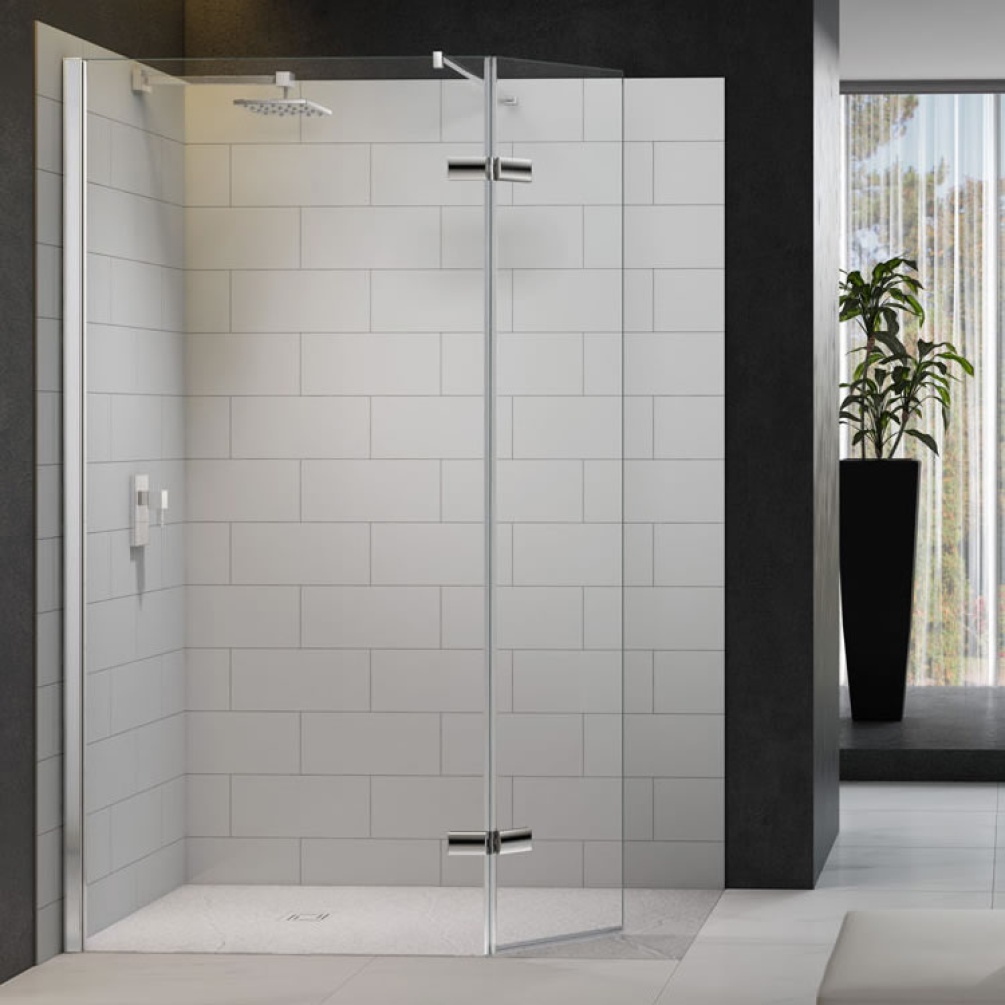 Merlyn 8 Series Hinged Swivel Panel Shower Door Image 1
