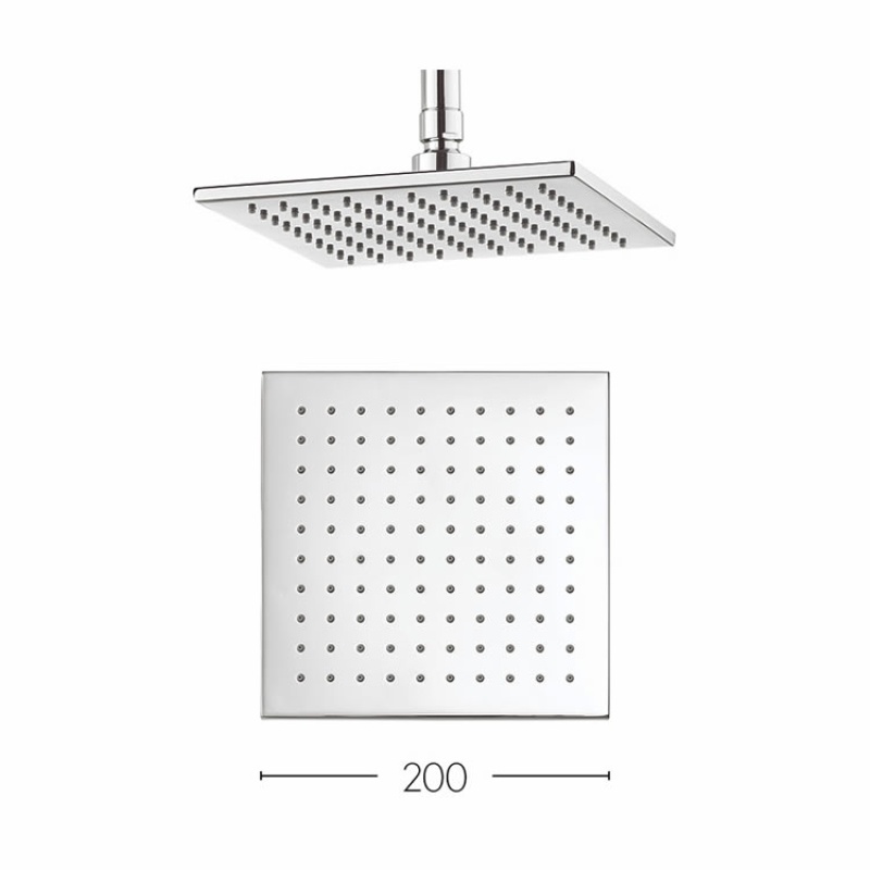 Crosswater Zion 200mm Easy Clean Shower Head Sanctuary Bathrooms