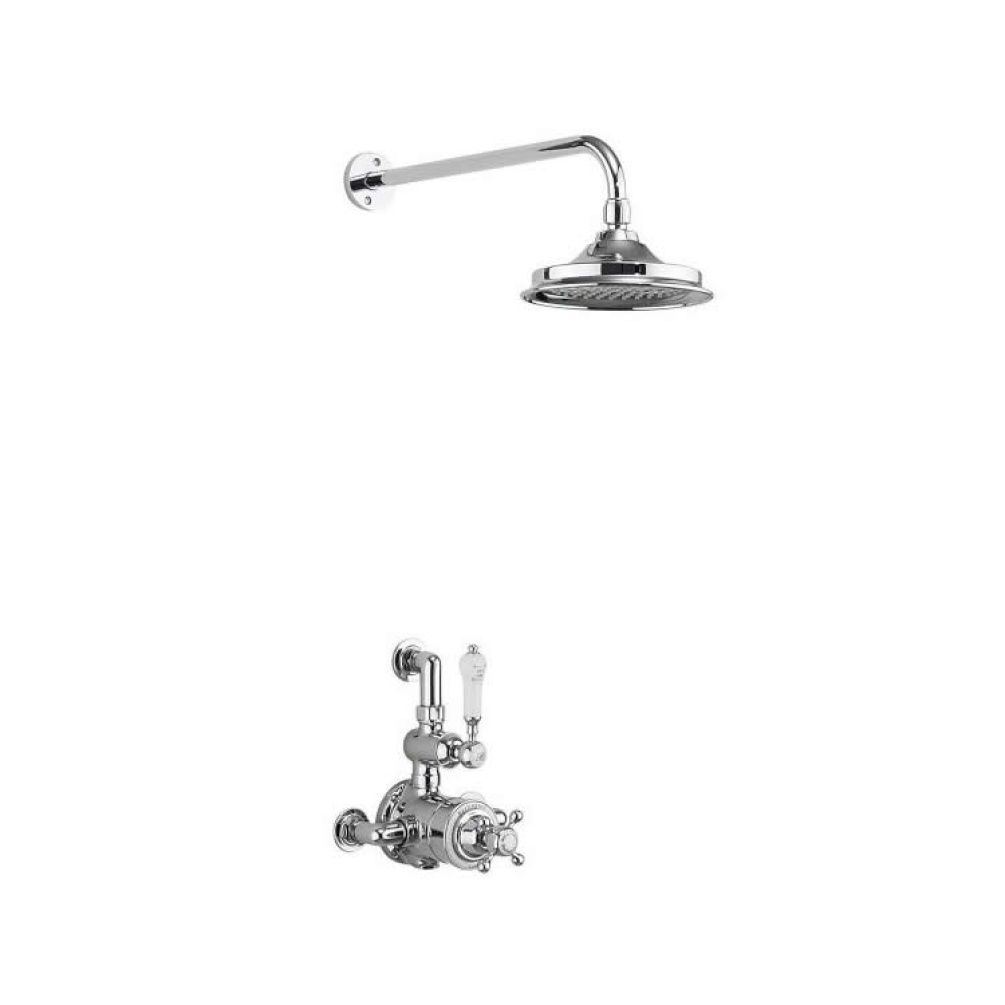 Product Cut out image of the Burlington Avon Chrome Exposed Thermostatic Shower