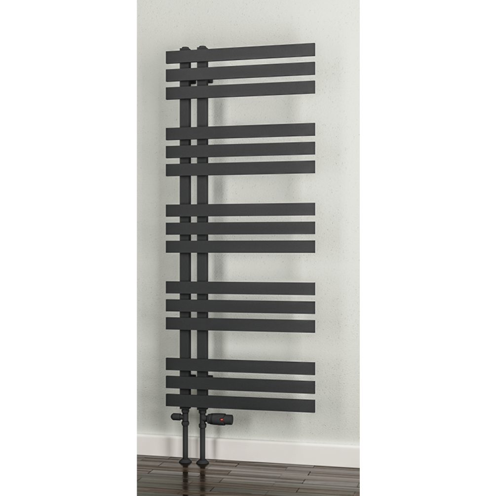 Lifestyle Photo of Eastbrook Hurley Designer Heated Towel Rail - Matt Anthracite