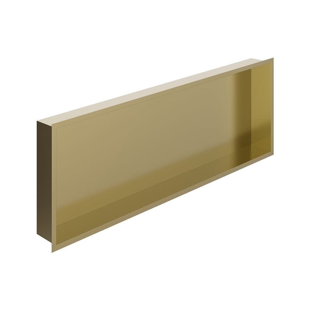 Vado Muse 923 x 323mm Satin Brass Shower Niche