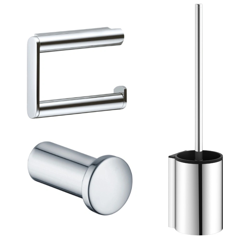 Product Cut out image of Keuco Chrome 3 Piece Accessory Pack 19701 011490