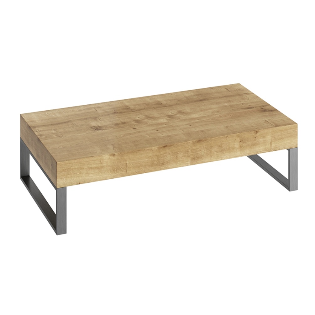 Product Cut out image of the Abacus Concept Cloud Halifax Oak 800mm Shelf with Anhtracite Towel Hangers