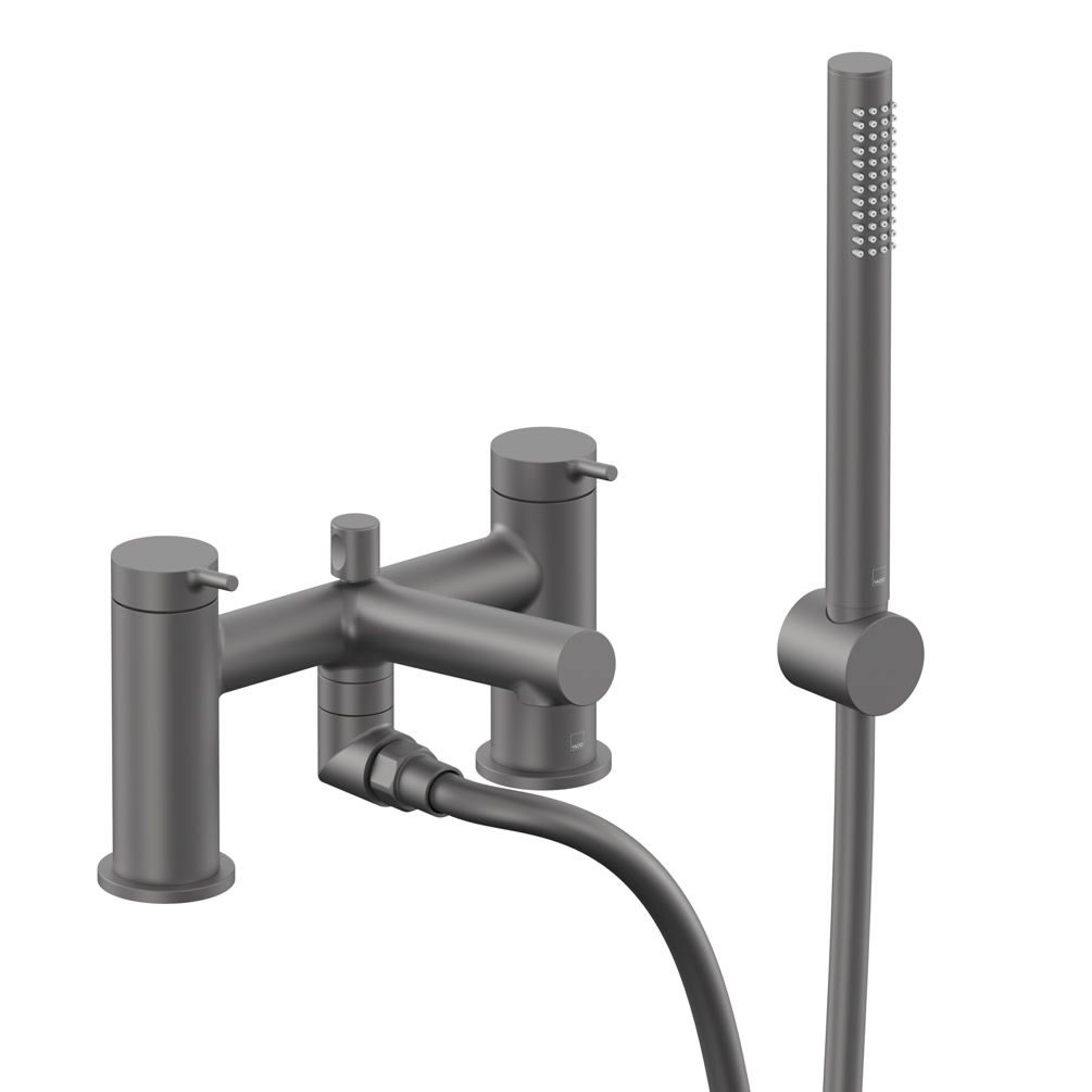 Vado Safari Lever Pewter Deck Mounted Bath Shower Mixer