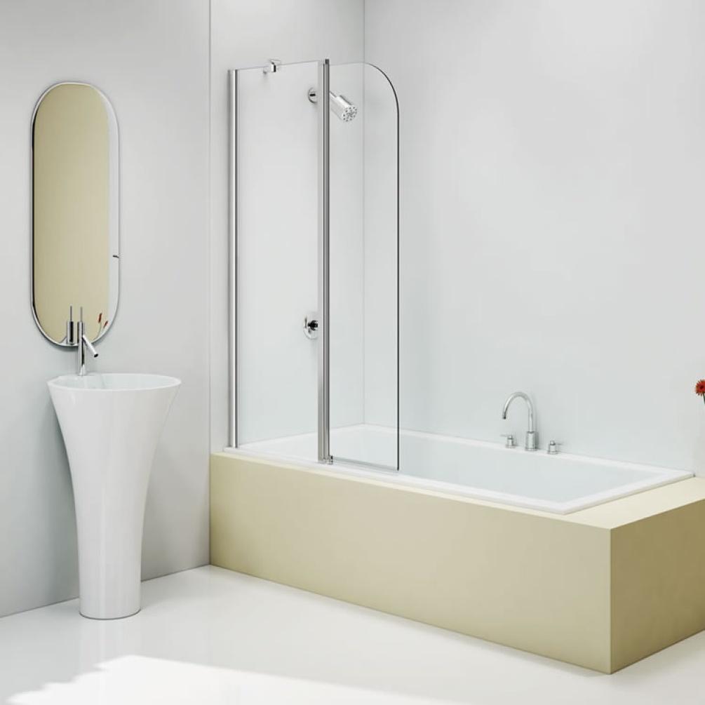 Lifestyle image of Merlyn MB3C Two Panel Hinged Bath Screen