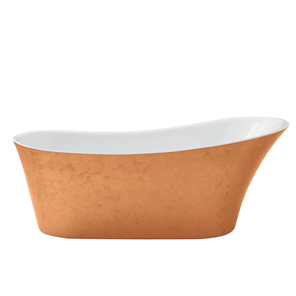Heritage Hollywell 1710mm Copper Effect Freestanding Acrylic Single Ended Bath