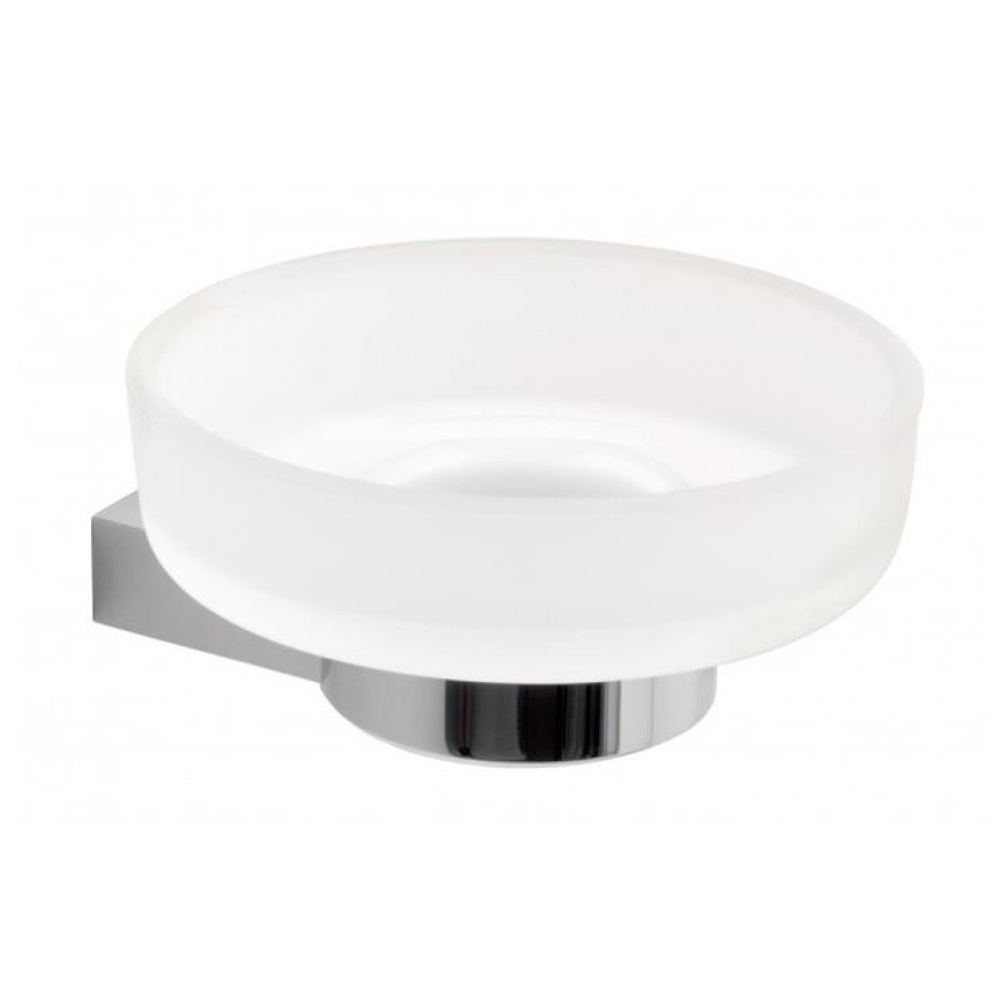 Vado Infinity Frosted Glass Soap Dish & Holder Image 1