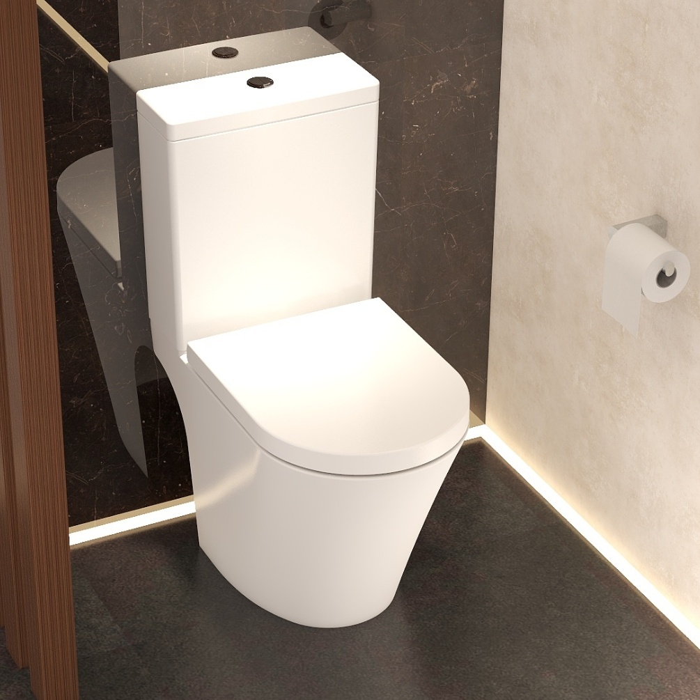 Imex Arco Rimless Open Back Close Coupled Toilet Lifestyle