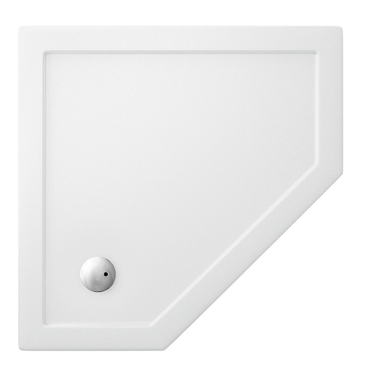 Britton Zamori 900mm Pentangle Shower Tray Sanctuary Bathrooms