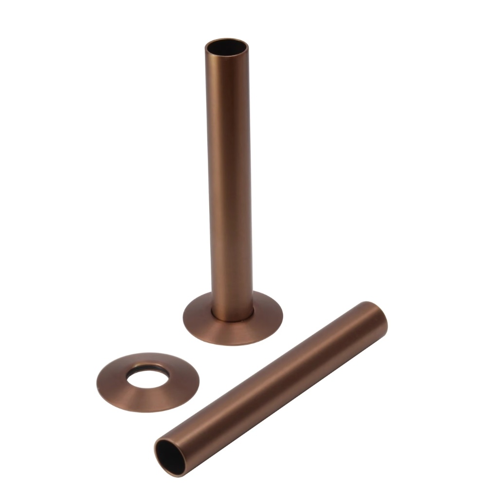 Crosswater Brushed Bronze 130mm Pipe Covers Cut Out