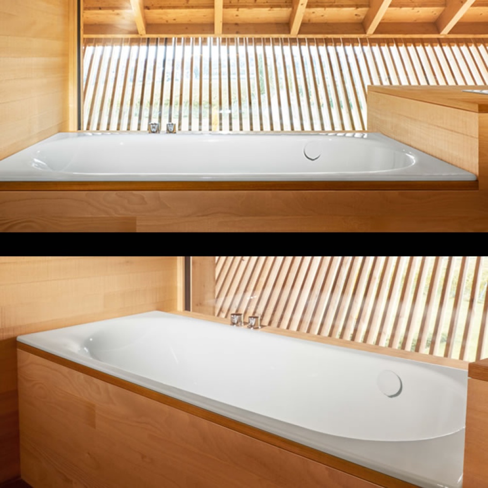 Lifestyle image of Bette Comodo 1800 x 800 Steel Single-Ended Bath with Side Overflow