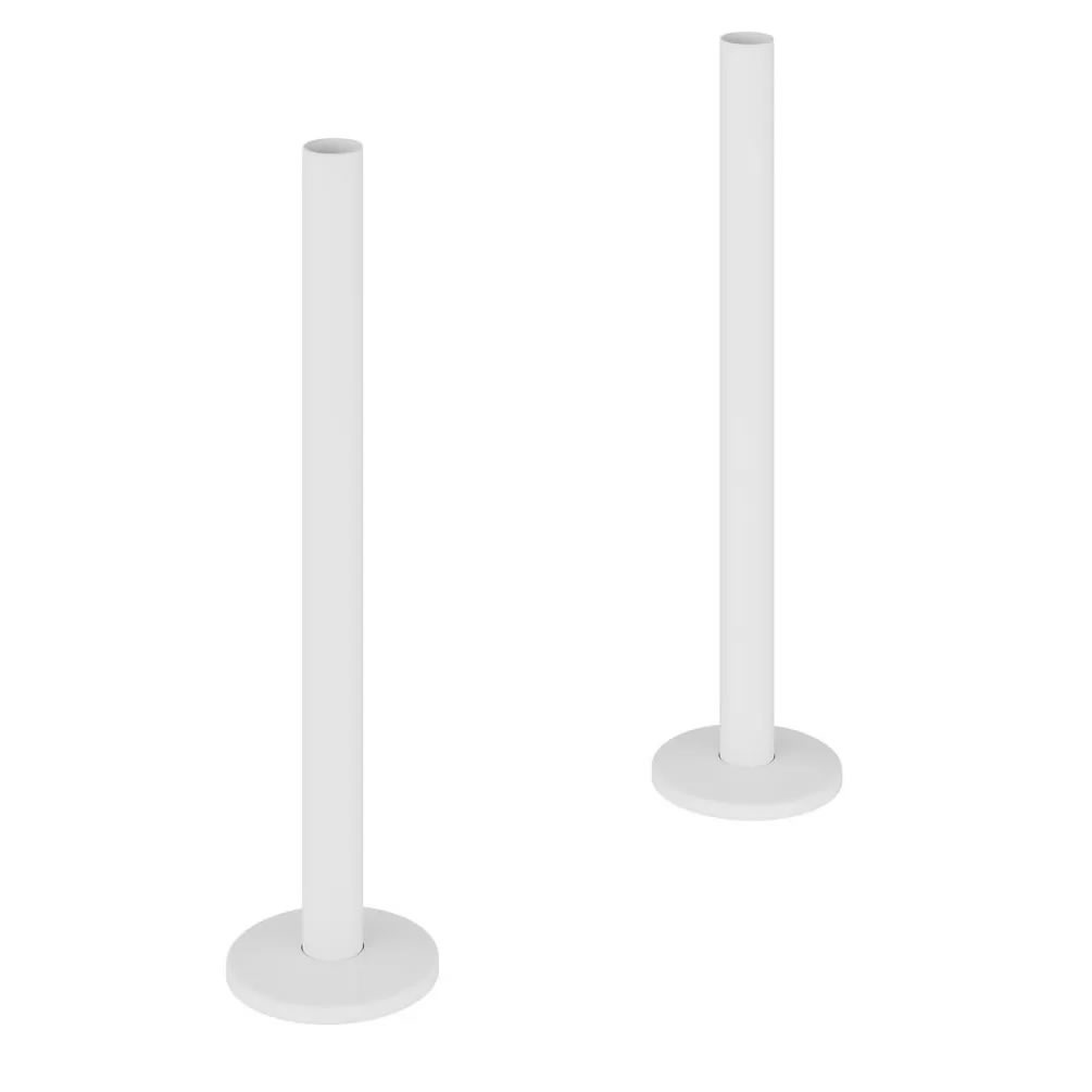 Vado Muse Matt White Towel Rail Pipe Sleeving Kit