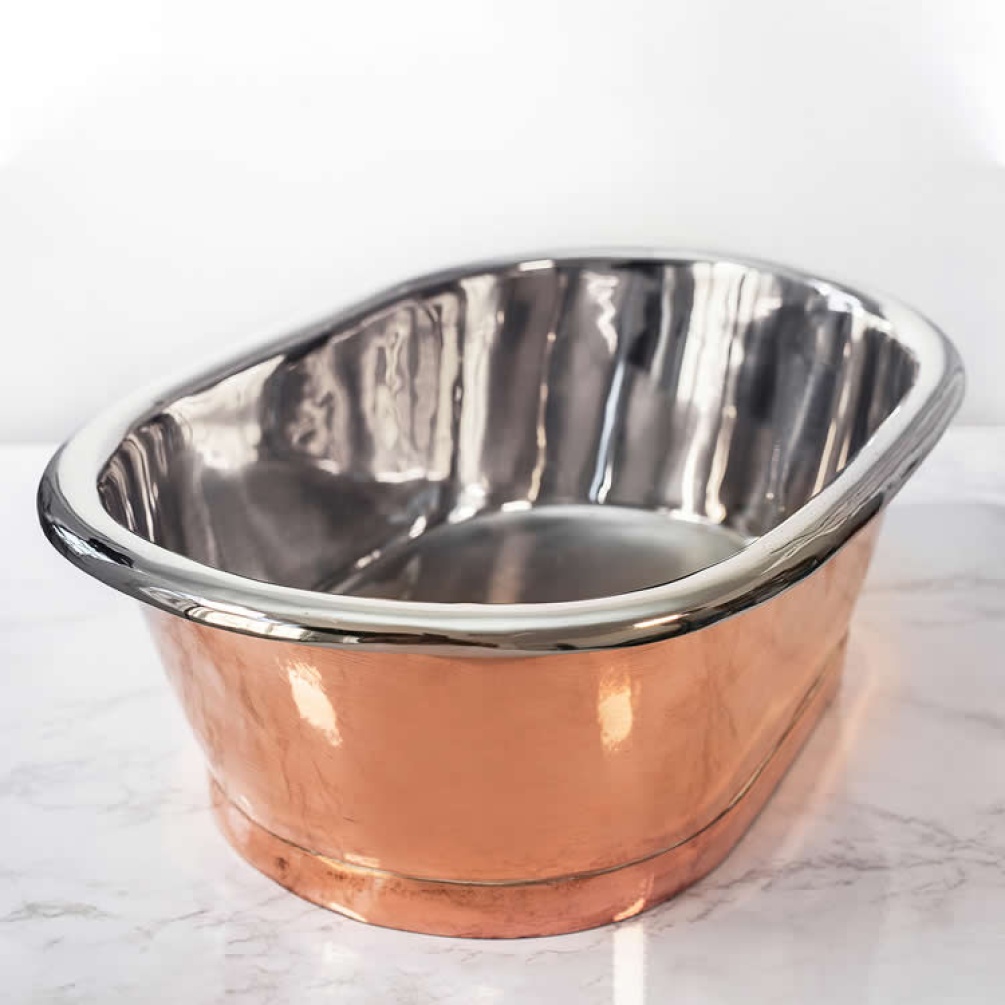 BC Designs Copper/Nickel Countertop Basin