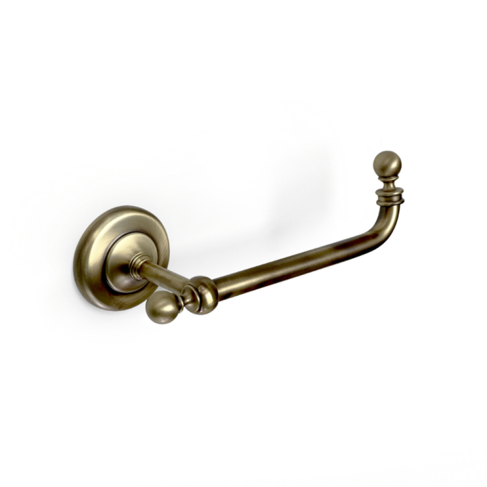 Photo of Origins Living Albany Open Toilet Roll Holder in Aged Brass