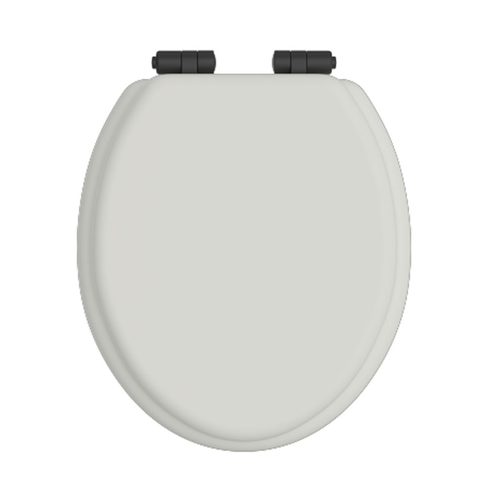 Heritage Chantilly Soft Close WC Seat With Matt Black Hinges
